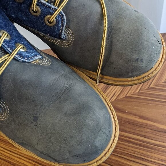 Timberland Denim leather boots size 5 @S7 - Picture 4 of 13